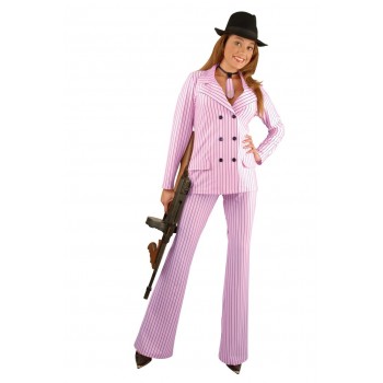 Pink Gangster Moll ADULT EX HIRE FOR SALE
